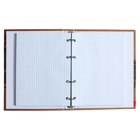 Notebook on rings, 160 sheets in the cage "down the street. London", solid cover, glossy lamination, shift block 60 g/m2-3