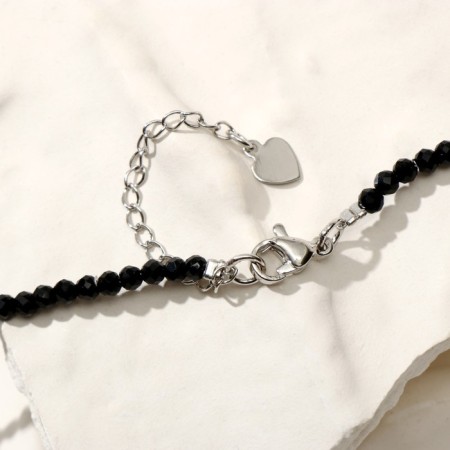 Skoker Shar No. 3 “Spinel” cross in silver, 38 cm + 5 cm extension cord-6