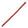 Leather collar on synthetic winterizer, dimensionless, 37 x 1.5 cm, Osh 21-31 cm, red