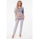 Female trousers, size 44, gray color