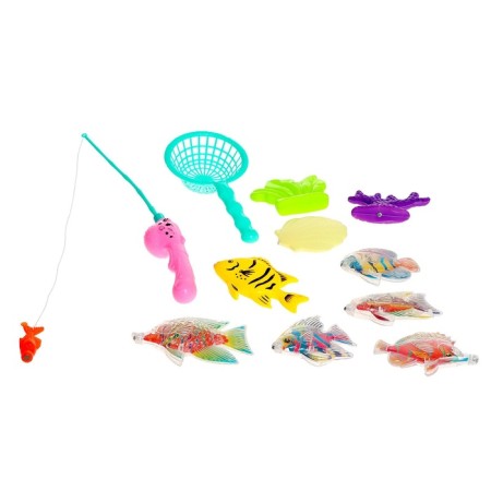 Fishing "Beautiful fish" 9 fish, fishing rod, net-6