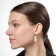 Earrings set 6 pairs "Pearls" with rings, white color in gold