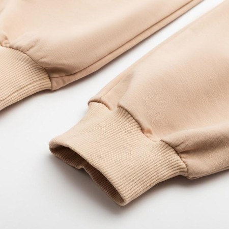 Costume (sweatshirt, trousers) minku: casual collection is beige color, size 44-9