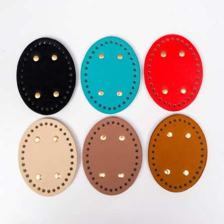 The basis for knitted products to the leatherette "oval" mix 9.5x12 cm