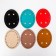 The basis for knitted products to the leatherette "oval" mix 9.5x12 cm