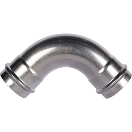 Two-Frame Rommer RSS-0003-000054, VPR-UPR, D = 54 mm, 90 °, press, stainless steel. steel-1
