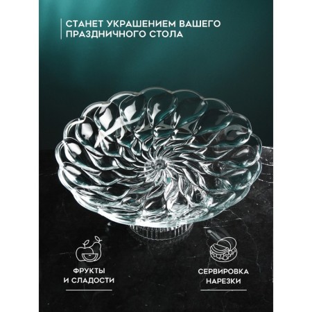 Serving dish "Florence", glass, Iran-2