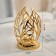 Candlestick 8.5 x 13.5 cm, gold