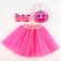 Carnival set "Sweet pumpkin": skirt, glasses, bag, pink