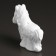 Figure for coloring "Horse with a bow" 8x10x6cm