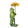 Souvenir Polystone Lak "Frog with a son under an umbrella" 22.5x9x11 cm
