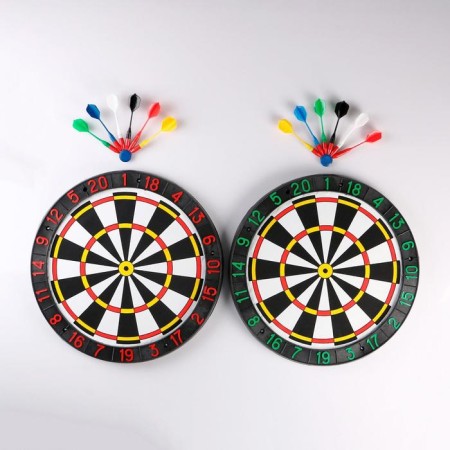 Darts, d-43 cm, thickness 3 cm, 6 darts, dart 14 x 2 cm-2