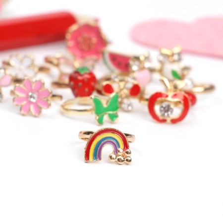 Children's ring "chosen" imagination, form mix, color mix