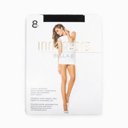 Women's tights Innamore Bella 8 den, black color (nero), size 5