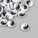 Beads for creativity Plastic "Yin-Yang" white-black set 31 pcs 0.4x1.1x1.1 cm