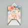 A postcard with an envelope "Bloom with happiness", embossing, 7 x 7 cm