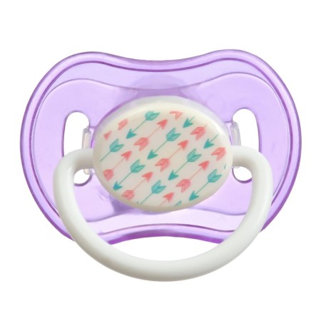 Nipple - orthodontic dummy with a container, +3 months., Purple color-4