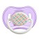 Nipple - orthodontic dummy with a container, +3 months., Purple color