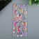 Plastic sticker "Unicorns/zebra" convex with gold stroke MIX 28x11 cm
