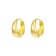 Xuping-ring earrings volume, d = 1.1 cm, color gold