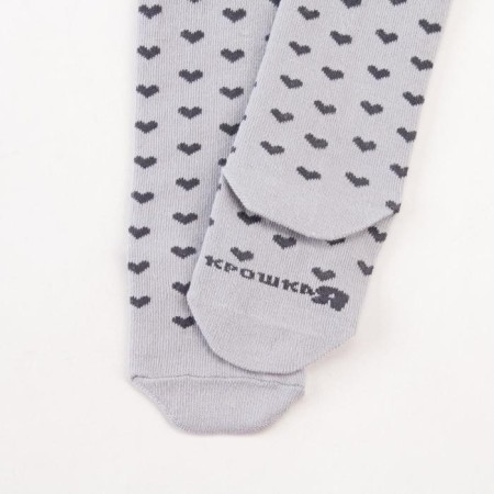 Pantyhose crumb I am "hearts", gray, height 86-92 cm-3