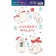 Stickers on the glass "New Year's bears", reusable, 20 x 34 cm, New Year