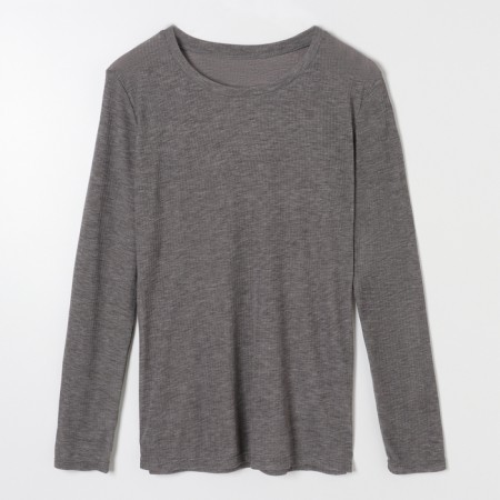 Women's longliva KAFTAN: Basic Line color is gray-violet, size 48-50-5