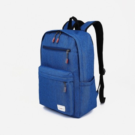 School backpack from lightning textiles, 4 pockets, Fulldorn, Blue color