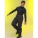 Turtleneck for the boy Pelican, height 122 cm, black color