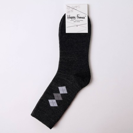 Socks male terry, dark gray color, size 27-29-2