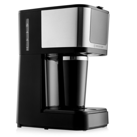 Brayer 1125br coffee machine, drip, 900 watts, 1.25 l, black-silver-15