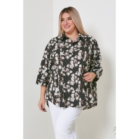 Female shirt, size 64, black color