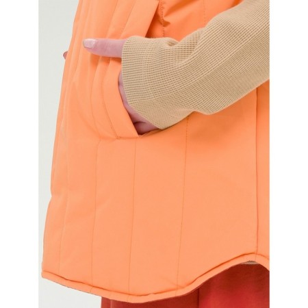 Vest for girls, height 128 cm, orange color-6