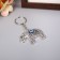 Keychain metal "Indian elephant" carved 3.8x5 cm