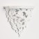 Nast-layer decor, 20.5 x 19 cm, white