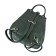 Women's backpack, artificial leather, green 28x17.5x35 cm