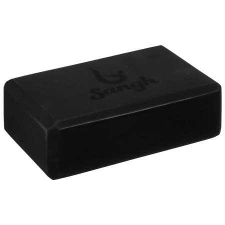 Sangh yoga set: block, belt, black color-2