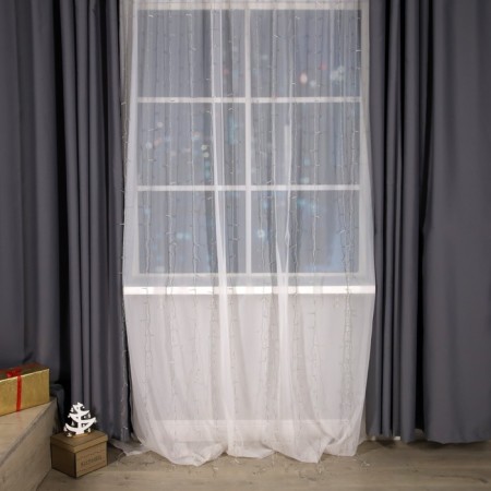 Garland "Curtain" 2 × 3 m, IP20, transparent thread, 720 LED, glow of multi, 8 modes, 220 V-1