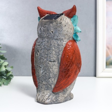 Souvenir Polystone Light "Eaglestone with succulents" from the solar battery 26.5x15.5 cm-3