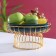 Ceramic dessert stand on a metal stand "Emerald", 23 × 12 cm, green color