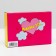 Box for sweets 6 pcs, "love is...", pink-yellow, 13.7 x 9.85 x 3.86 cm