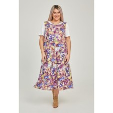Female dress, size 64, blue color