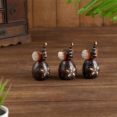 Set of souvenir "Elephants" (3 pcs) 14x4.5x12 cm