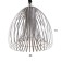 Ceiling lamp "Lif" silver 1x40W, E27, 52x52x61 cm