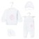 Set for discharge for girls, white color, height 56