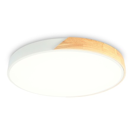 LED ceiling LED AMBRELLA LIGHT, Design, FZ1300, LED, 36 W, 2700LUM, 5000K, white color, light wood