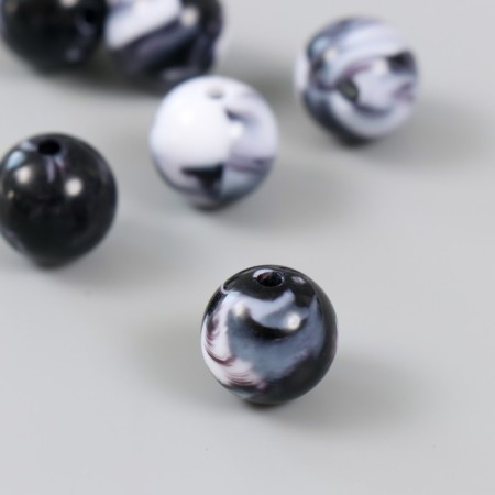 Beads for creativity plastic "Divorces. Blacks" D = 1.6 cm set of 20 g