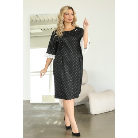 Female dress, size 54, black color-8