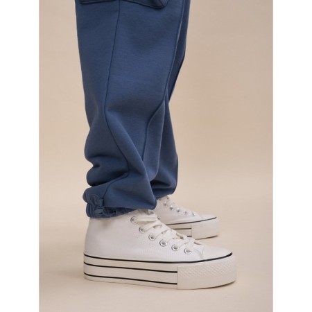 Брюки для девочек, рост 146 см, цвет джинс-10