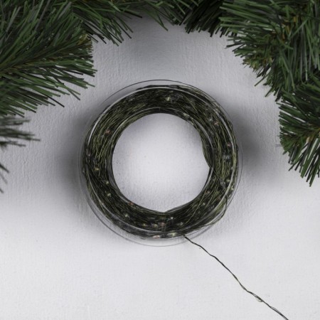 Garland "thread" 50 m Rosa, IP44, green thread, 500 LED, glow of multi, 8 modes, 31 V-1